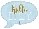 Hello Baby - Спич бабл голубая