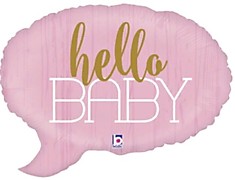 Hello Baby - Спич бабл розовая