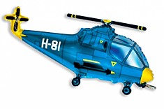 Вертолет синий