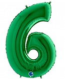 Цифра 6 Зеленый