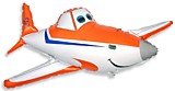 Гоночный самолет оранжевый