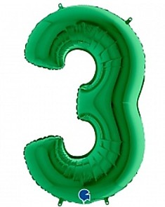 Цифра 3 Зеленый