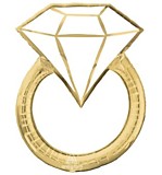 Кольцо бриллиант (золотое)