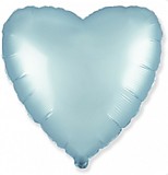 Сердце Голубой Сатин