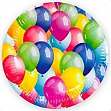 Тарелки Воздушные шары,разноцветные