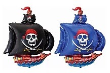 Пиратский корабль (цвета: черный и синий)