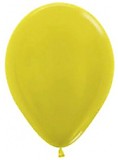 Шар (12''/30 см) Желтый, металлик