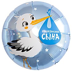 С рождением Сына (аист)
