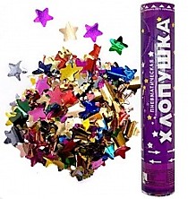 Пневмохлопушка (Металлизированные звезды, Ассорти