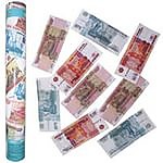 Пневмохлопушка в металлической тубе Рублёвый бум 40 см