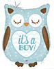 IT'S A BOY Сова голубая блеск