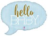 Hello Baby - Спич бабл голубая