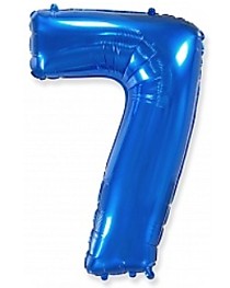 Цифра 7 Синий