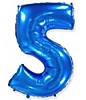 Цифра 5 Синий
