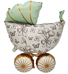 КолЯска Винтаж мятная сатин