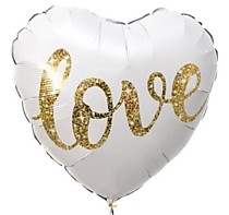 Love (Глиттер золото)