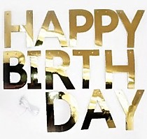 Happy Birthday. Золото