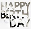 Happy Birthday. Серебро