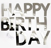 Happy Birthday. Серебро