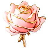 Роза объёмная, розовая
