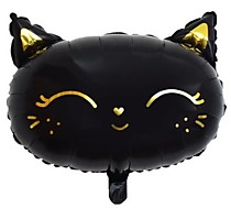 Кошка, голова чёрная.