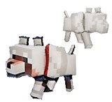 Пиксельный волк