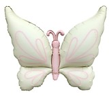 Нежная бабочка, кремовый сатин