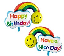 Happy Birthday/ Смайл с радугой