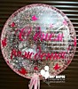 Шар Bubble  с конфетти и надписью