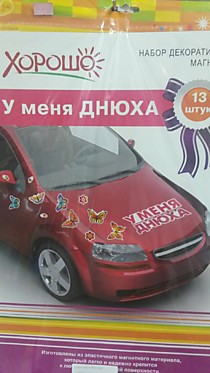 Набор магнитов У меня Днюха