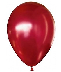 Шар (12''/30 см), Хром, Красный