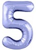 Цифра 5 Сиреневая