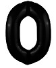 Цифра "0" Slim Чёрная блеск