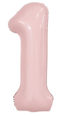 Цифра 1 Slim Пыльная роза