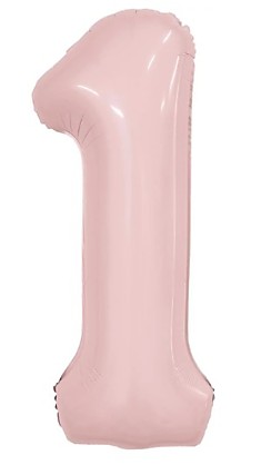 Цифра 1 Slim Пыльная роза