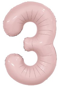 Цифра 3 Slim Пыльная роза