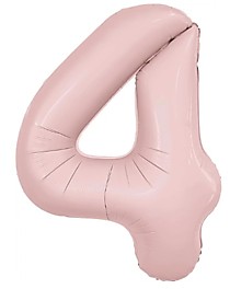 Цифра 4 Slim Пыльная роза
