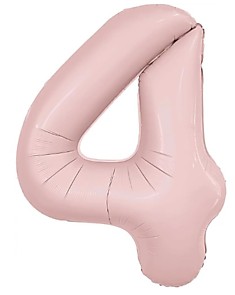 Цифра 4 Slim Пыльная роза